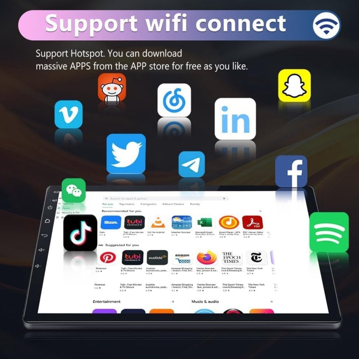 Android 13 [2GB+32GB] Car Radio for Toyota Camry 2012- 2014, 10” Touch Screen GP