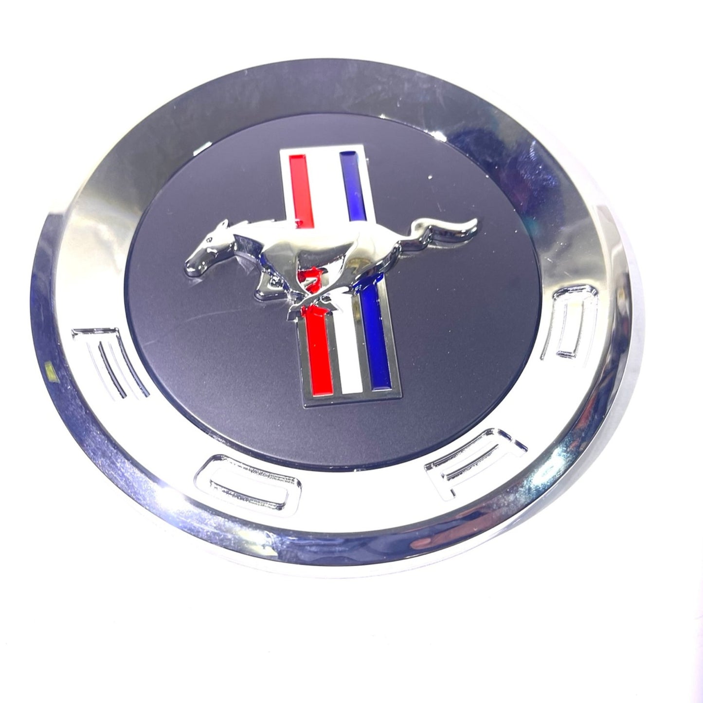 2009-2012 Ford Mustang Rear Trunk Deck Lid Faux Gas Cap Chrome Emblem OEM NEW
