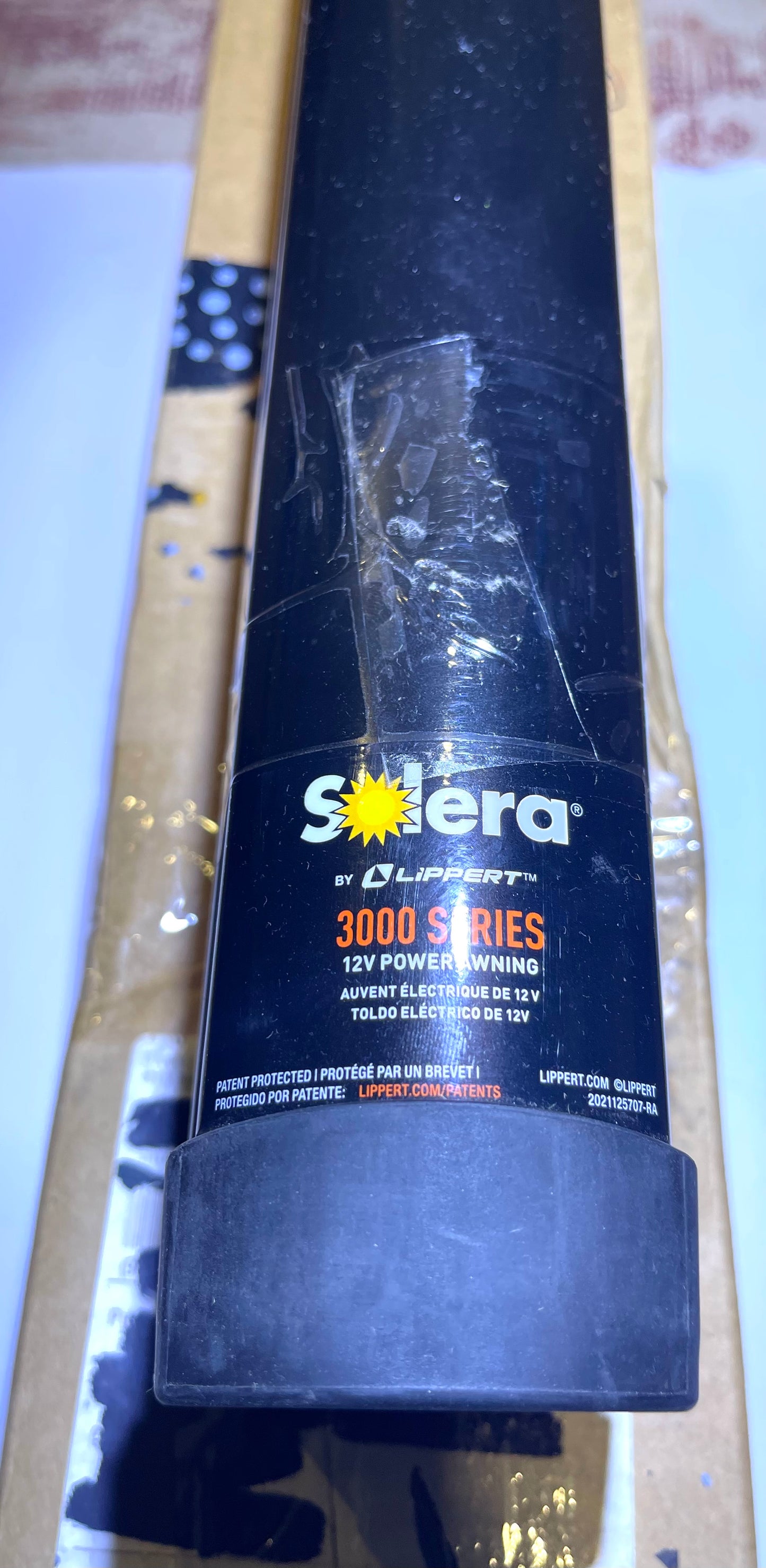 Standard Flat Awning Support Arm Assembly - Black Solera 281154 69"