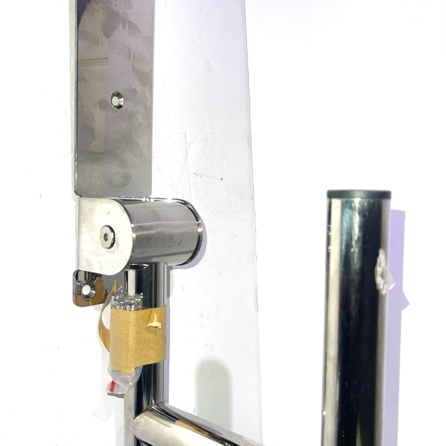 Toilet Grab Bar 22” Flip Up Grab Bar Paper Holder, Polished Chrome Anti-Slip Safety Bars for Toilet, Stainless Steel Knurled Toilet Handles for Seniors Disabled Elderly Pregnant YuanDe