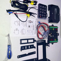 Truck Marine RGB 12 Gang Switch Panel IP65 LED Circuit Control Relay System with Remote Control S DC 12V 24V Panel Control System Versatile Be on The and More Wide Vehicles