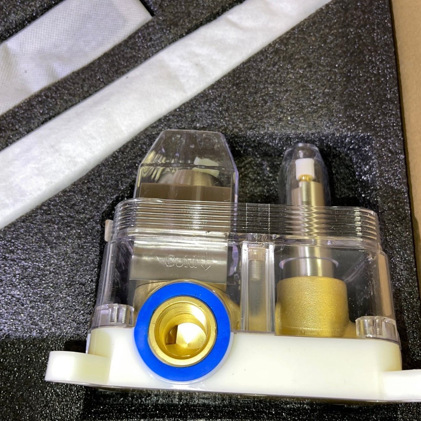 SR SUN RISE Shower Faucet Set Bathroom Square Rain Shower Head with Handheld Spray Wall Mounted Rainfall Shower Fixtures Brushed Nickel Shower Faucet Trim Repair Kits (Contain Shower Valve)