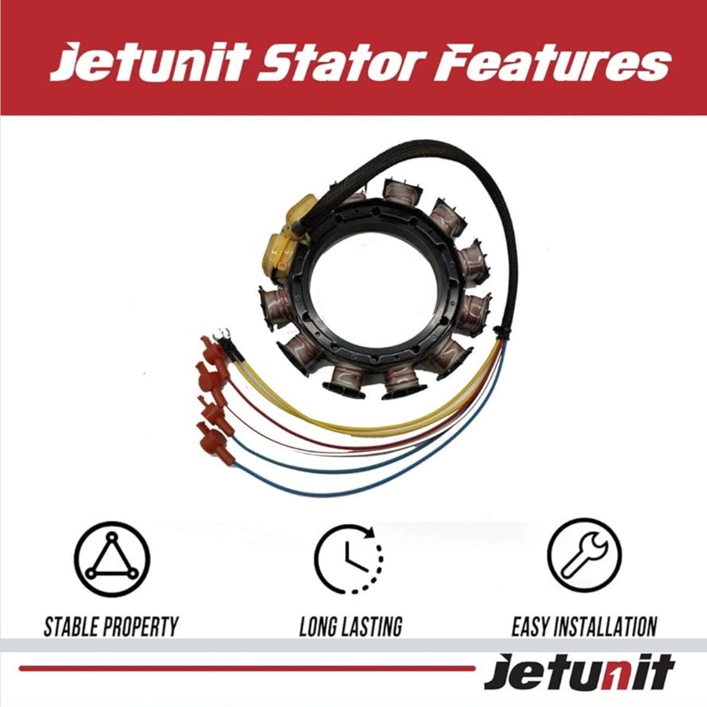 Stator For Mercury 174-5454K1 Outboard 40 45 50 55 60 65 70 75 85 HP 398-5454A21 5454A26 5454A22 5454A25 832075a20 2-Stroke 9-Amp 3&4 Cylinder