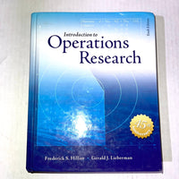 Introduction to Operations Research with Access Card for Premium Content 10th Edition ISBN-13: 978-1259162985, ISBN-10: 1259162982