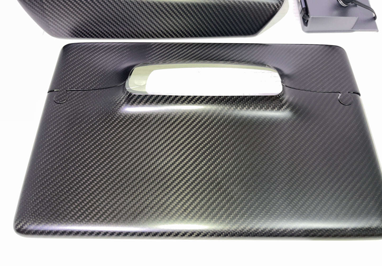 Tesla Model3 Y Car Central Control Sticker Door Window Button Column Shift Real Carbon Fiber Patch 2017-2023(Matte Carbon