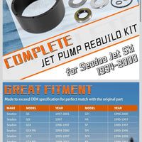 Complete Jet Pump Rebuild Kit Impeller Removal Installation Tool Fit for 1994-2002 SeaDoo RFI GS GSI GSX GTI GTX HX SP SPI SPX XP