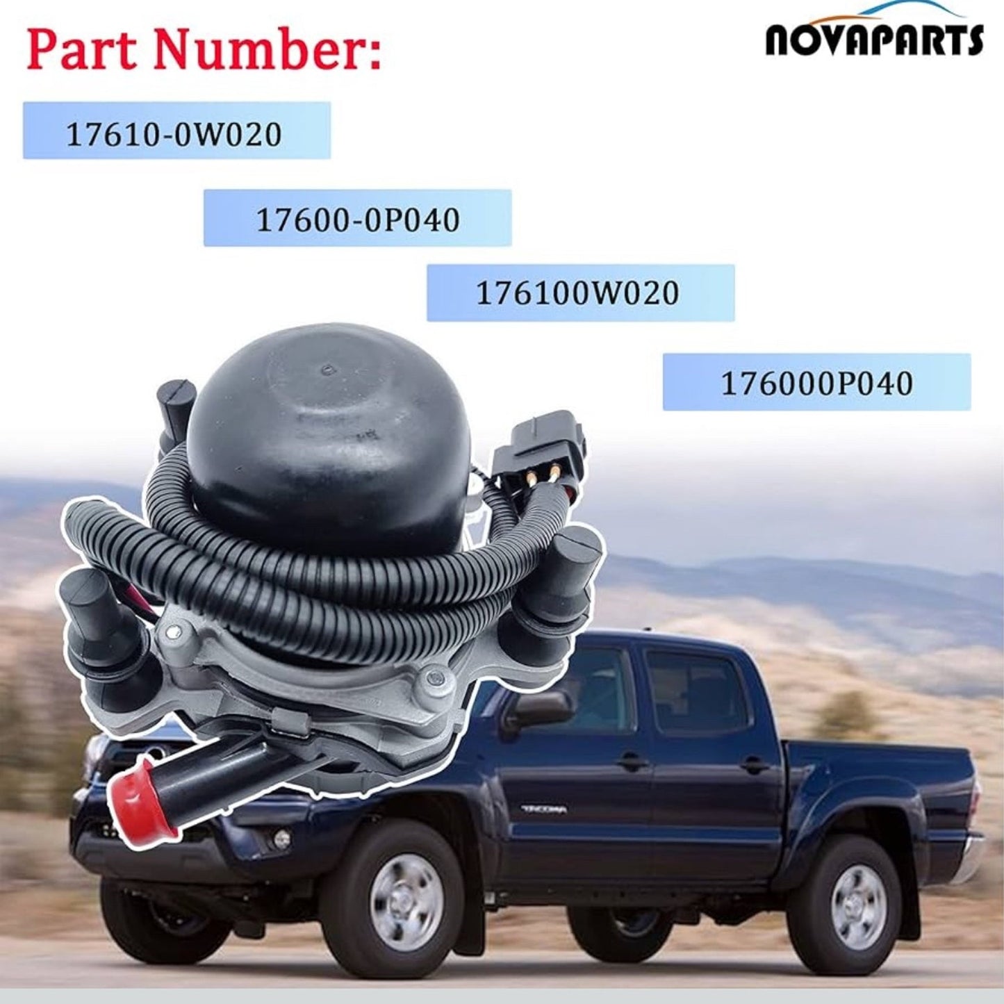 Secondary Air Injection Pump Smog Pump Replacement for 2012-2015 Toyota Tacoma 4.0L V6 17610-0W020