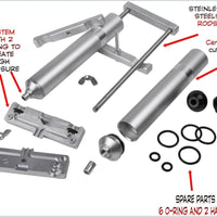 Dual Color Hand Kit Aluminium Injector for Plastisol Soft Bait Lures DIY Soft Lure Making Tool 2Х4oz Dual Mixing Color Kit