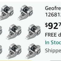 8Pcs Engine Rocker Arms Chevrolet GMC Pontiac Hummer 4.8L 5.3L 6.2L 12681275