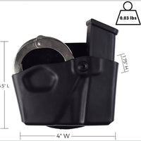 Safariland 573 Open Top Magazine and Handcuff Pouch LEFT Size GLOCK 17/22