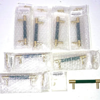 8PK 5” Barn Door Handle Sliding Door Pull Handle High Performance Handle Cabinet Door Drawer Kitchen Knobs Bathroom Heavy Duty Hardware Handle, Green