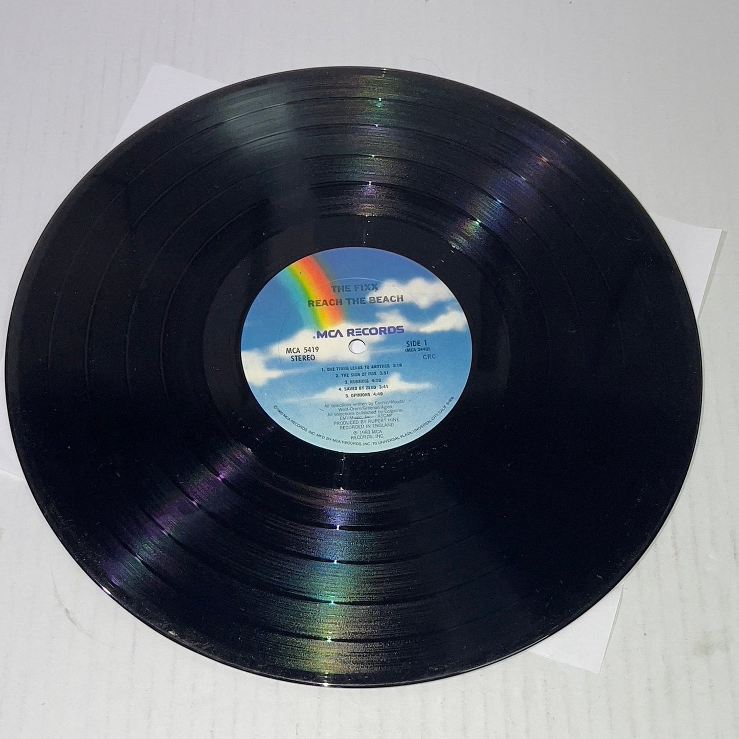 The Fixx Reach The Beach LP Vinyl VG++ 1983 MCA 5419 33 rpm/m MCA 3449 MCA 3450  MCA RECORDS
