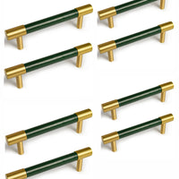 8PK 5” Barn Door Handle Sliding Door Pull Handle High Performance Handle Cabinet Door Drawer Kitchen Knobs Bathroom Heavy Duty Hardware Handle, Green