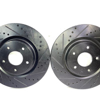 Brake Rotors For 1994-2004 Ford Mustang Rear Drilled Slotted Disc Brake Rotors | Brakes and Rotors