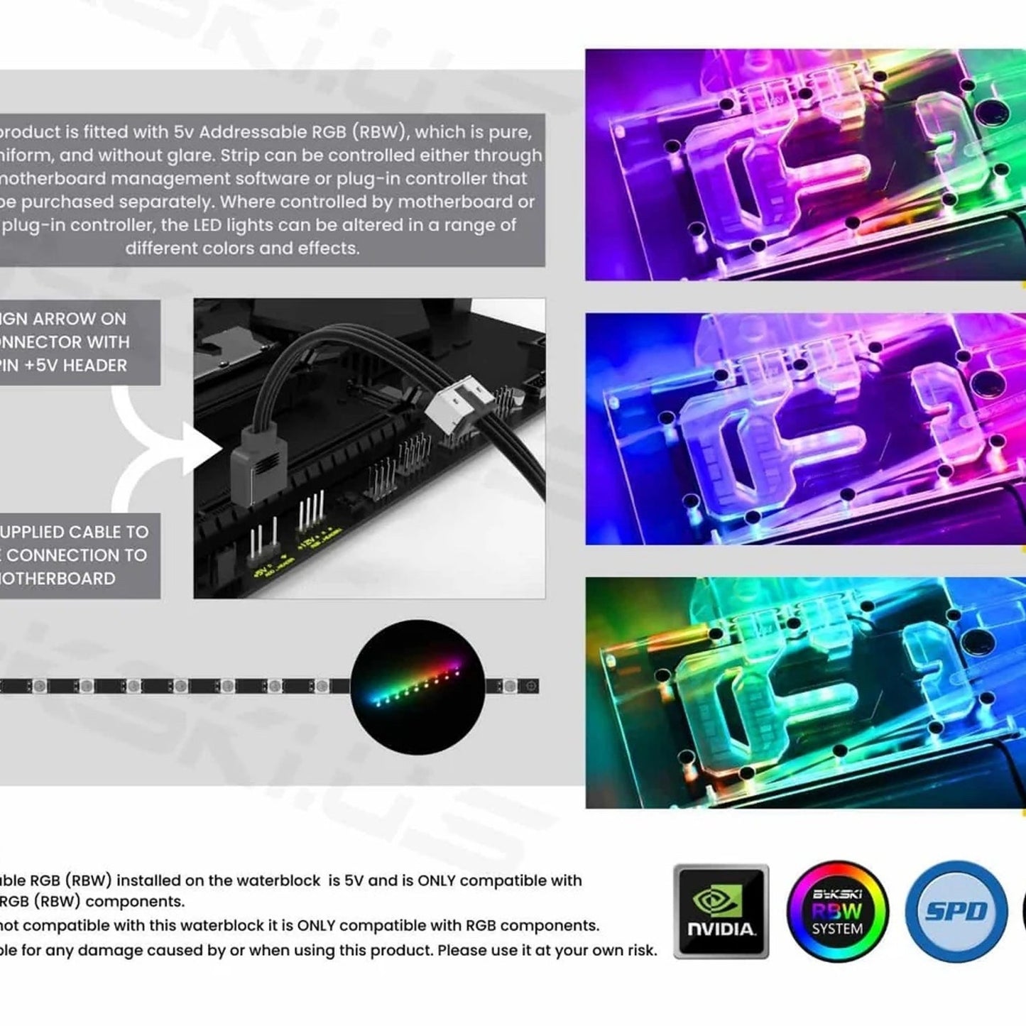 BYKSKI FULL COVERAGE GPU WATER BLOCK & BACKPLATE FOR ZOTAC GAMING GEFORCE 4070TI