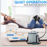 Cold Therapy Machine with Programmable Timer, Portable Ice Machine for Knee After Surgery, Knee Replacement Recovery System for Pain Relief w/Compression Pad for Shoulder, Hip and Ankle