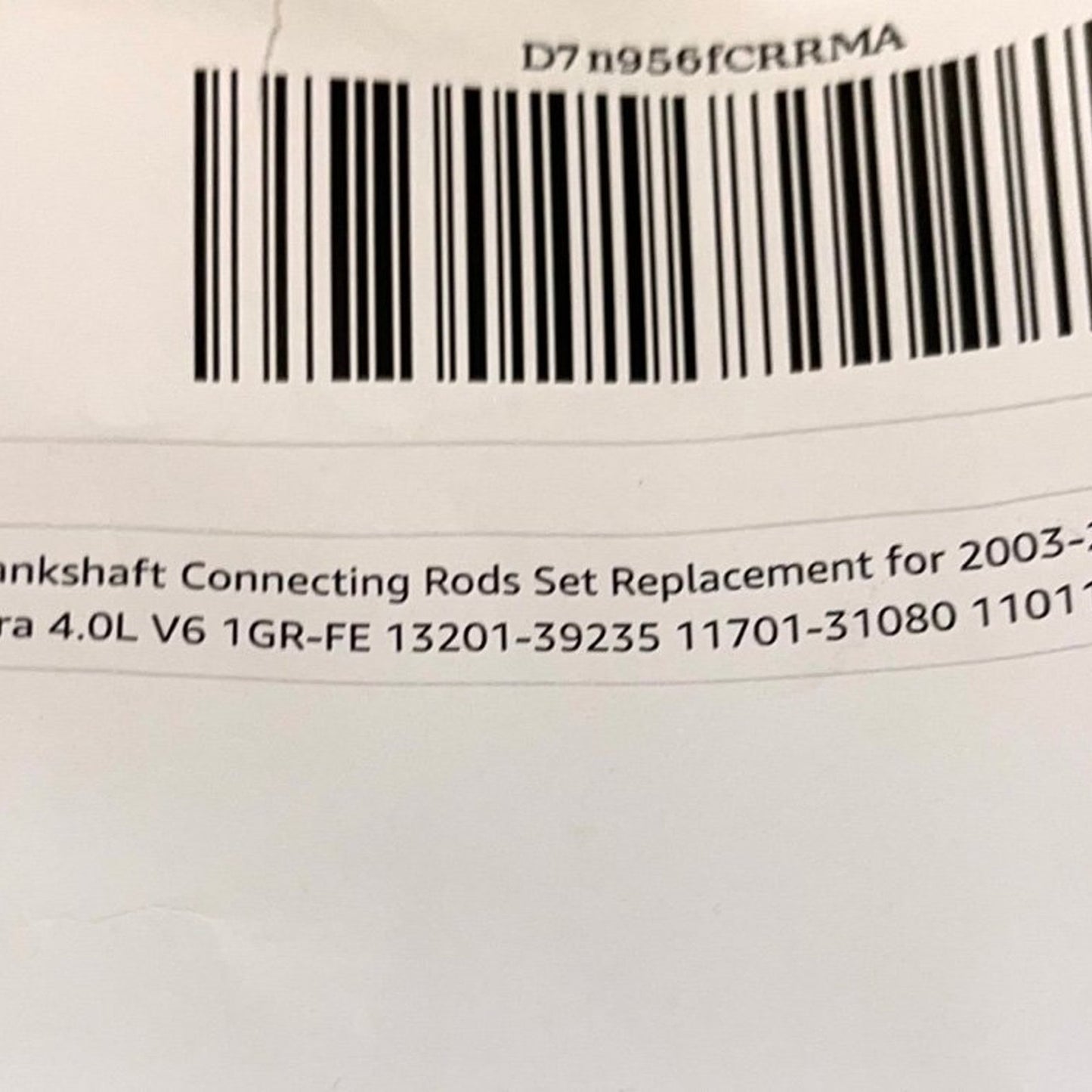13401-31011 Crankshaft Connecting Rods Set For Toyota Tacoma 4Runner FJ Cruiser Tundra 2003-2015 4.0L V6 1GR-FE 13201-39235 11701-31080 11011-31040 13041-31090