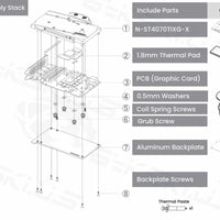 BYKSKI FULL COVERAGE GPU WATER BLOCK & BACKPLATE FOR ZOTAC GAMING GEFORCE 4070TI
