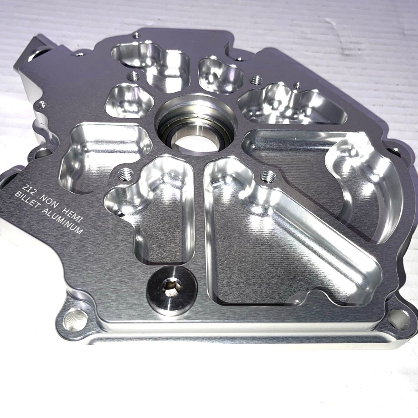 Dual Bearing Billet Side cover For GX200/Clone 196 Predator Hemi, Ghost, Tillotson 212 and 224 Engine Silver