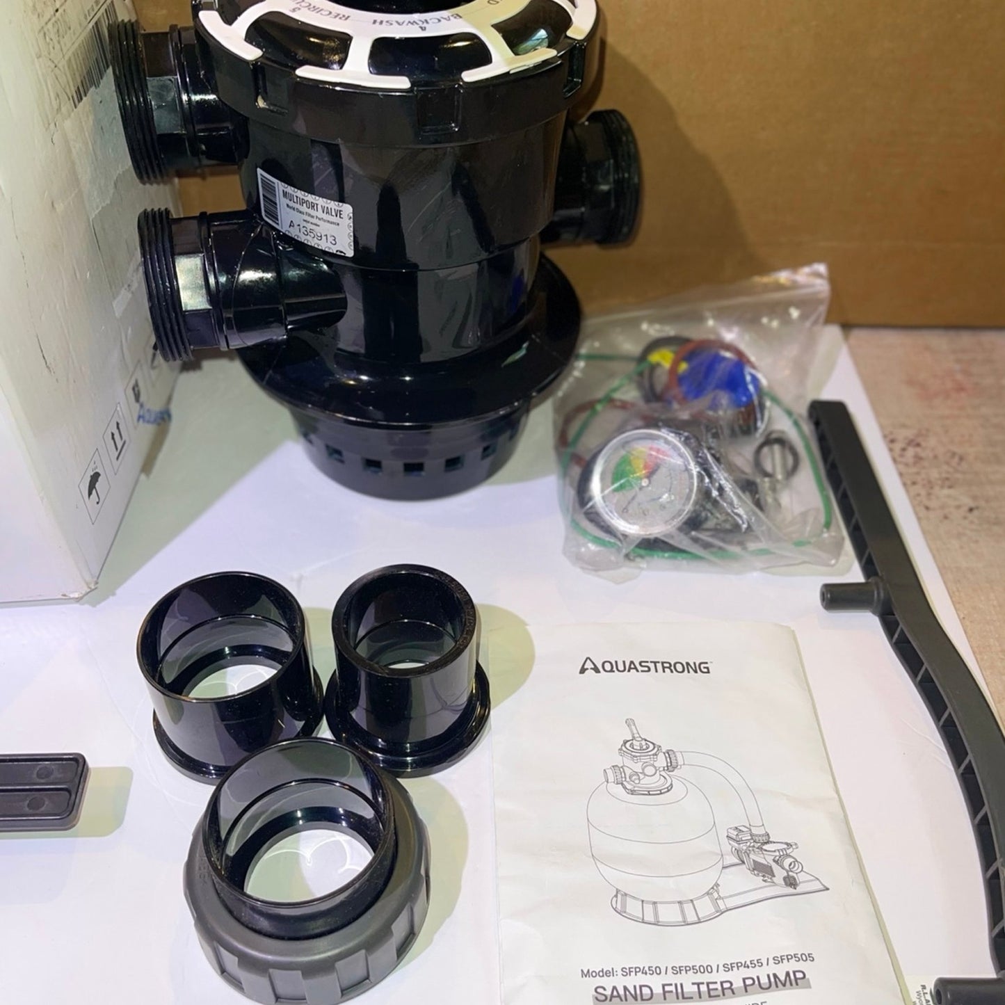 Aquastrong Top Valve for Pool Sand Filter Valve 12” 6-Way SFP450 SFP500 SFP455