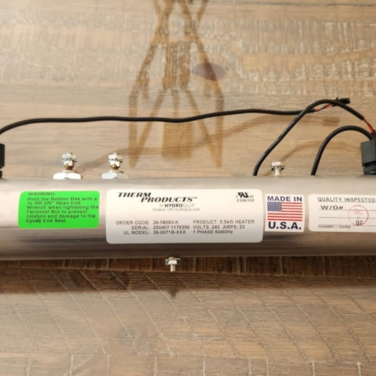 Balboa 58083 Heater Tube Assembly 5.5kW 230V With Sensors