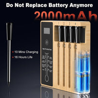 Smart Wireless Meat Thermometer 4 Probes, Bluetooth Food Thermometer Remote Trac