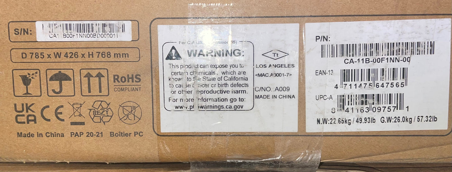Thermaltake AX700 Super Tower; SSI-CEB/SSI-EEB/XL-ATX/E-ATX; 560mm Radiator Support; 360mm-630mm GPU Clearance; Support for up to 18x 3.5 or 2.5"; Supports 2X 5.25; CA-11B-00F1NN-00

Brand Thermaltake
Motherboard Compatability Extended ATX, Server ATX, AT