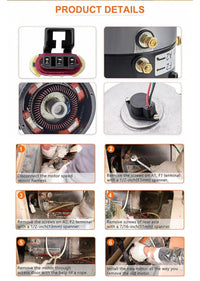 DC Motor 48V 2.6KW 3.5HP DM430 For Yamaha for Hitachi Golf Carts G29 Drive