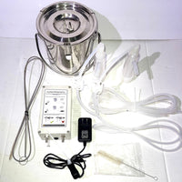 3L Electric Milker Milking Machine Household Manual Double Head Milker Efficient Pumping Cycle Large Capacity Portable for Goat Pulsation Vacuum Milking Machine