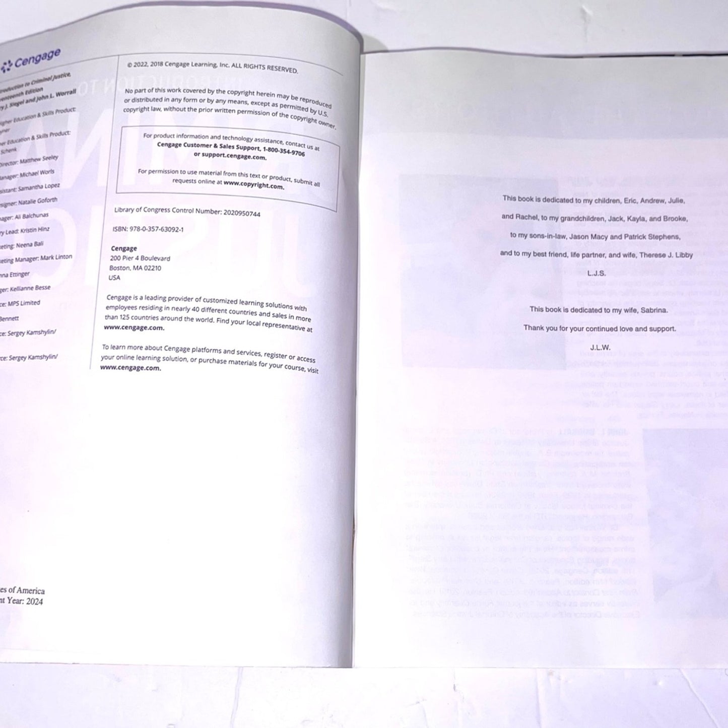 Introduction to Criminal Justice (MindTap Course List) 17th Edition ISBN-13: 978-0357630921, ISBN-10: 0357630920
