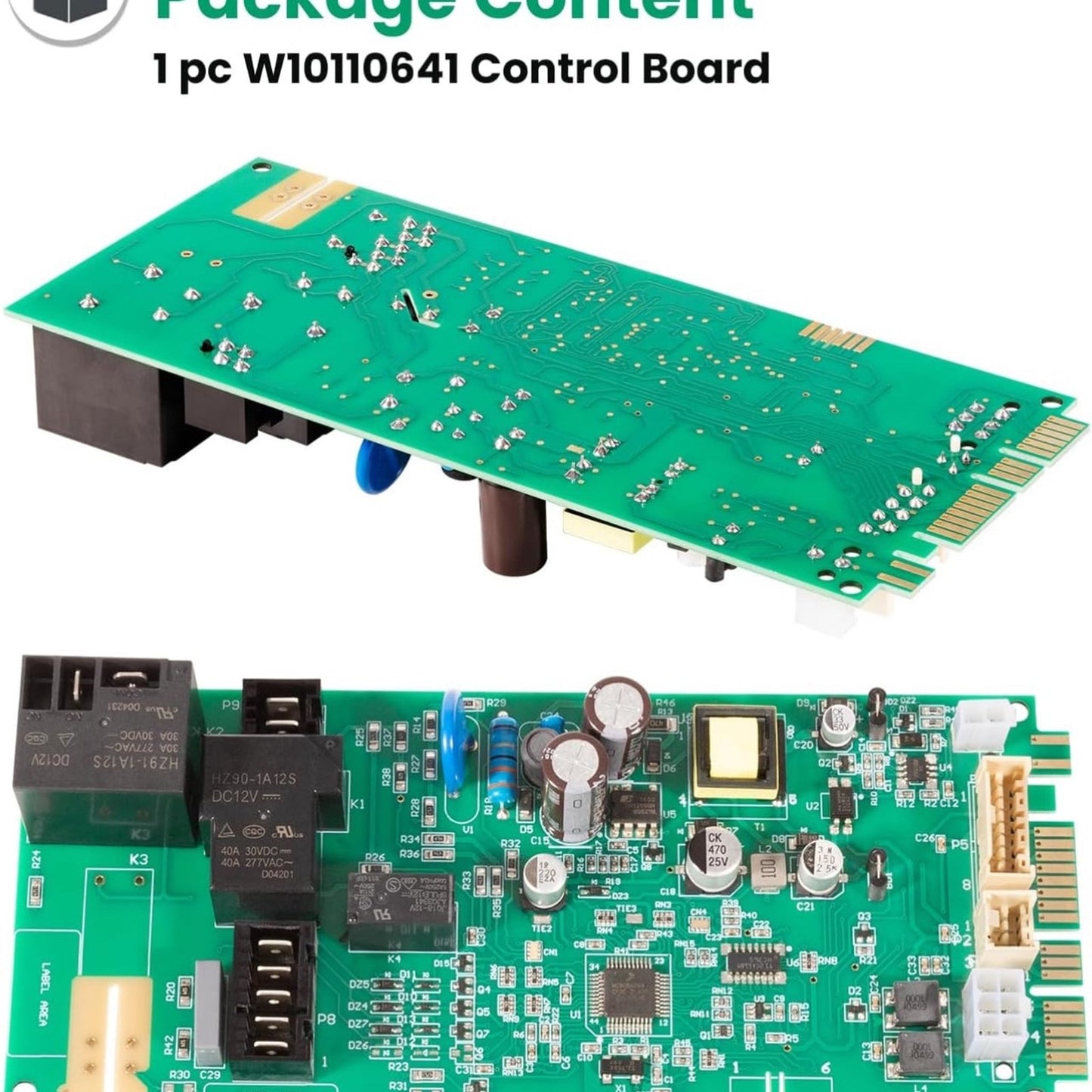 W10110641 Control Board for Whirlpool Kenmore Dryer Main Control Circuit Board Direct Replacement for OEM WPW10110641 AP6015062 1203065 PS11748333 W10110641R