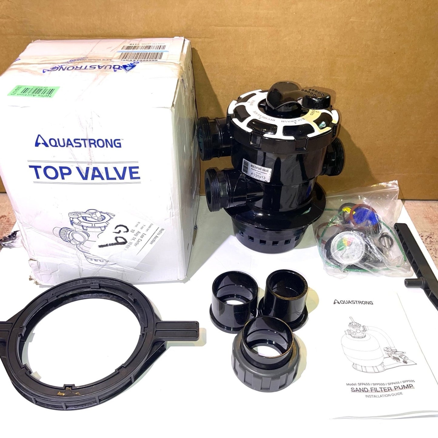 Aquastrong Top Valve for Pool Sand Filter Valve 12” 6-Way SFP450 SFP500 SFP455