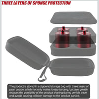 Jack Puck for Rivan R1s R1t Lifting Jack Pads for Rivian R1t R1s Floor Jack Lifting Magnetic Jack Puck for R1S/R1T 4PK Zippered Case 4 Gen - Red