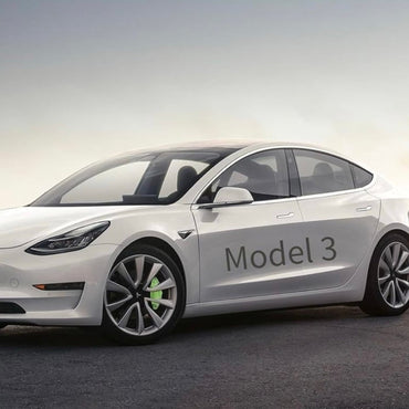 Caliper Covers 4 TESLA Model Y GREEN Accessories, 2020-2023 18 19” Wheel Hub Front and Rear Brake Caliper Cover