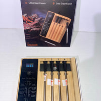 Smart Wireless Meat Thermometer 4 Probes, Bluetooth Food Thermometer Remote Trac