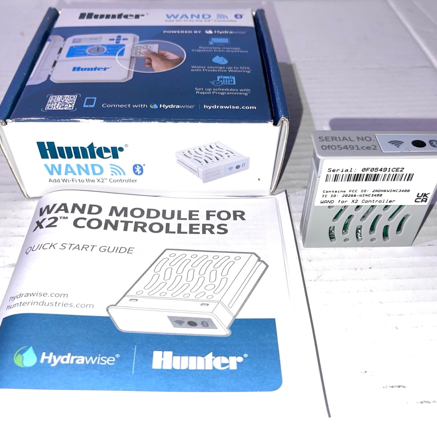 Hunter WAND Smart WiFi Module for X2 Sprinkler Controller, Hydrawise App, Remote