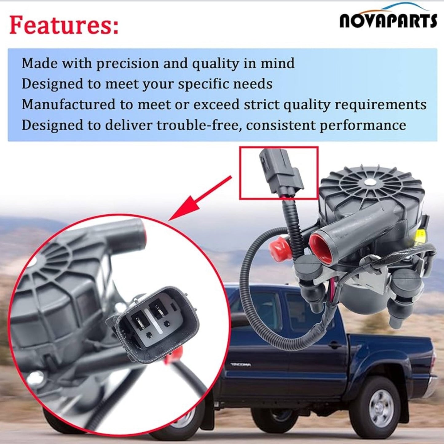 Secondary Air Injection Pump Smog Pump Replacement for 2012-2015 Toyota Tacoma 4.0L V6 17610-0W020