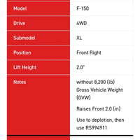 Rancho QuickLIFT RS999911 Suspension Strut Coil Spring Assembly Ford F-150 09-13