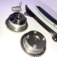 Timing Chain Kit With Intake/Exhaust VVT Gear Sprocket 2011-2014 Hyundai Elantra Cpupe 2012-2013 KIA Soul, 1.8 2.0L Engine, Replace# 24350-2E001 24370-2E000 24410-2E000 918-795