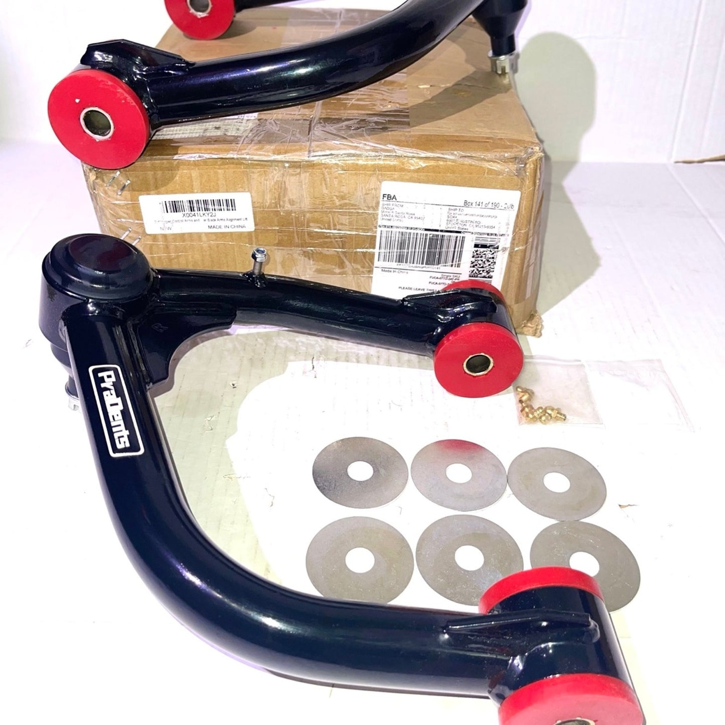 Front Upper Control Arms for 2003-2024 Toyota 4Runner, 2007-2014 FJ Cruiser, 2003-2009 Lexus GX470, 2010-2023 Lexus GX460, 2-4" Lift Tubular Control Arm, Replacement OEM Suspension Arms