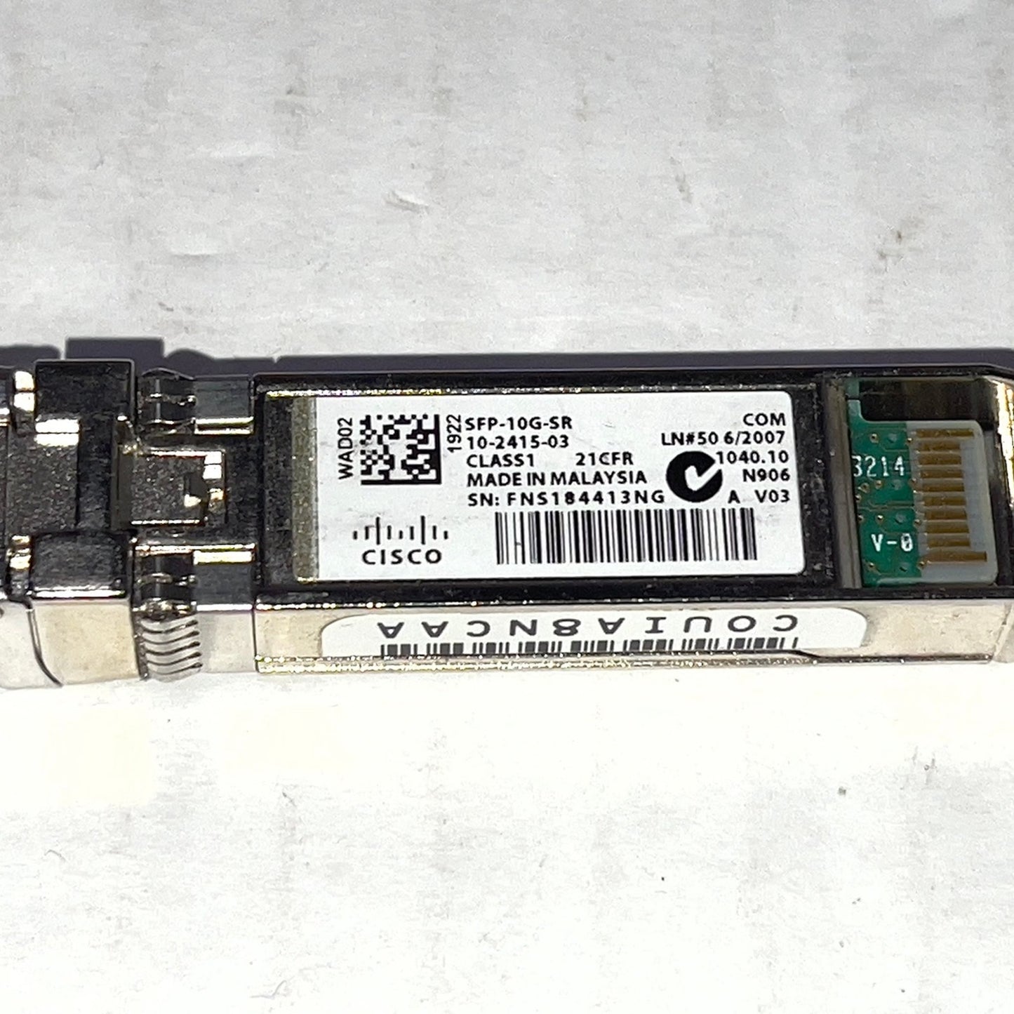 Cisco SFP‑10G‑SR 10GBASE‑SR SFP+ Transceiver Module