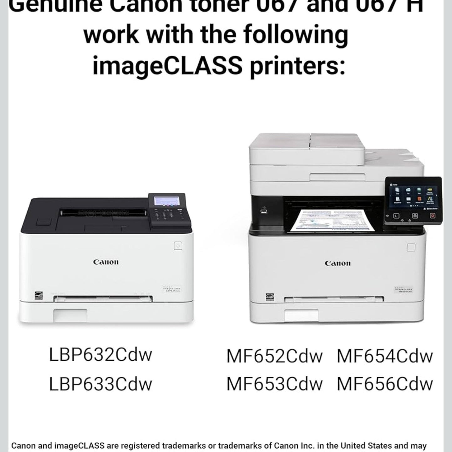 Canon Genuine 067 Cyan Toner Cartridge High Capacity for LBP633Cdw, LBP632Cdw, M