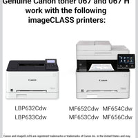 Canon Genuine 067 Cyan Toner Cartridge High Capacity for LBP633Cdw, LBP632Cdw, M