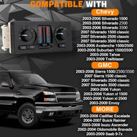 Climate Control Module AC Heater HVAC Panel Fit for Chevy Silverado GMC Sierra 1500 2500 3500 Tahoe Suburban Avalanche Trailblazer Yukon XL Envoy Cadillac Escalade 599-210XD