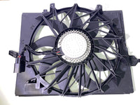 Engine Cooling Fan Assembly, Cooling Radiator Fan Replacement For BMW E60 525 530 545 645 E65 750, Replace 17427543282 17427514181
