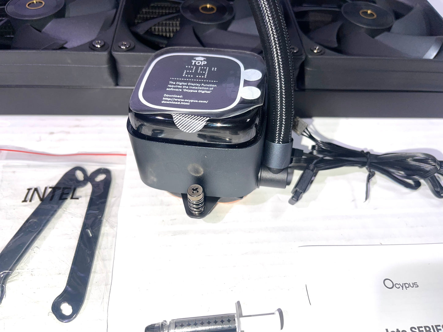 Iota L36 BK AIO CPU Cooler Liquid 360mm Temp Digital Display,ARGB Aluminum PUMP