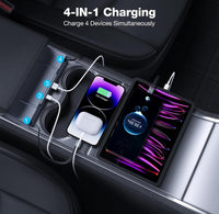 Tesla Model3 Y Car Central Control Sticker Door Window Button Column Shift Real Carbon Fiber Patch 2017-2023(Matte Carbon