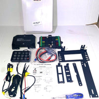 Truck Marine RGB 12 Gang Switch Panel IP65 LED Circuit Control Relay System with Remote Control S DC 12V 24V Panel Control System Versatile Be on The and More Wide Vehicles