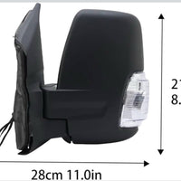Side Rear View Mirror Assembly for Ford Transit MK8 V363 2013-2022, Exterior Sid