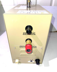 CGOLDENWALL 6KW Commercial Self-Draining Steam Generator Shower System Home Steam Bath Spa Generator 30 min to 12 Hours with Auto Drain 95-131℉ for Suitable Space Heating 6 m³/212 Cubic feet (6KW)